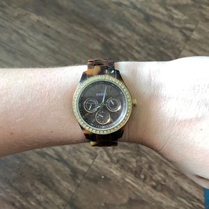 Tortoiseshell Fossil watch